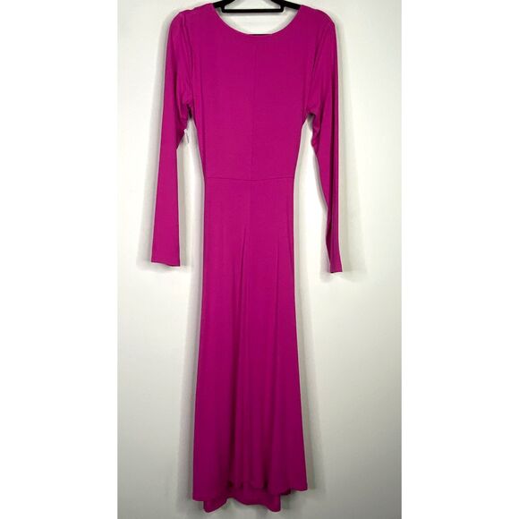 New Old Navy Fit & Flare Twist Front Cutout Midi Dress Women's Size Medium - Picture 2 of 8